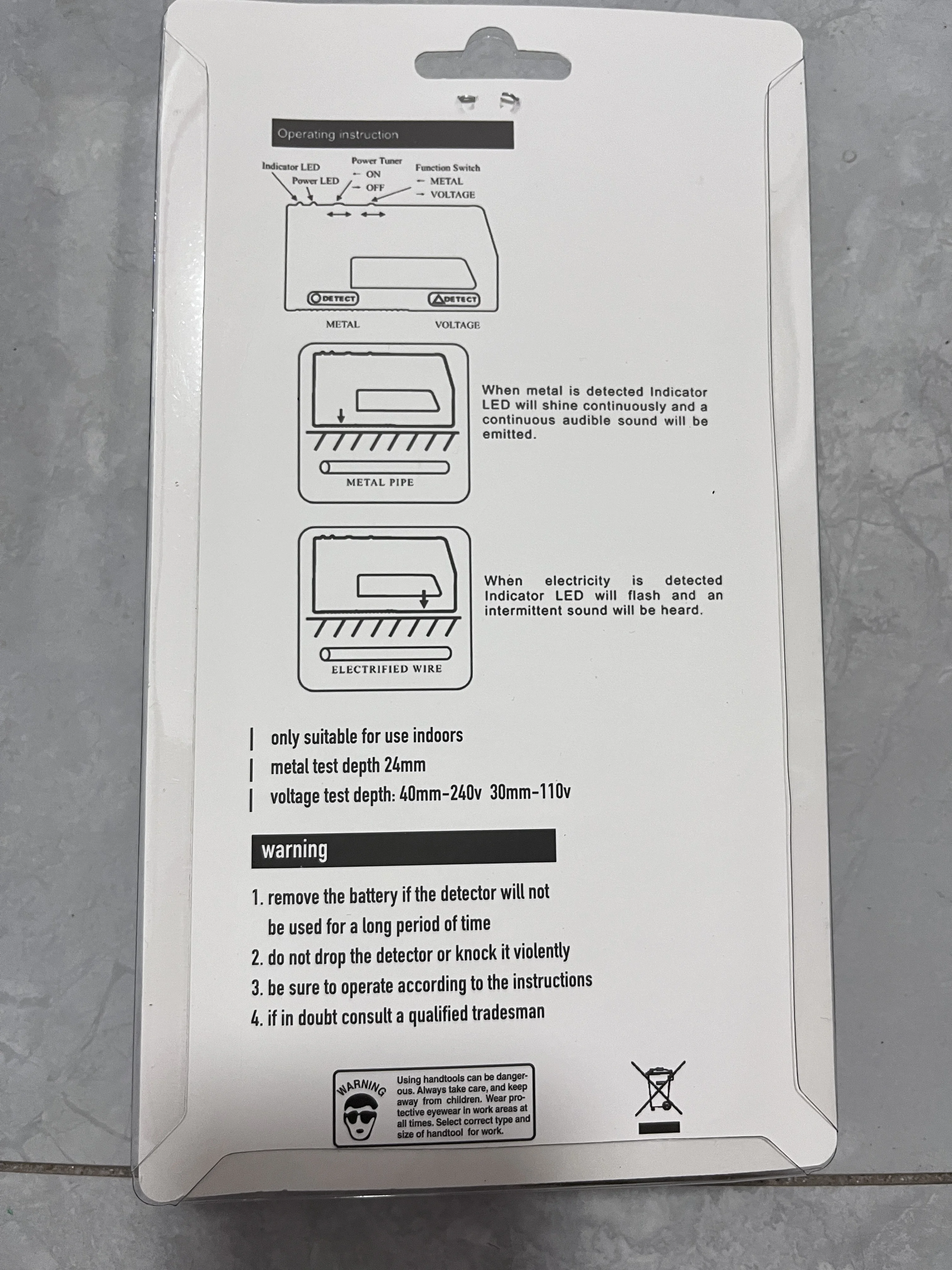 Detektor Logam Baru 2 In 1 Detektor Daya Pipa Kawat Pemindai Dinding Sensitivitas Tinggi Deteksi Logam Multifungsi