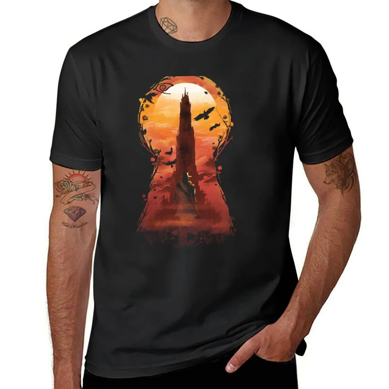 The Wind Through the Keyhole - Dark Tower T-Shirt quick-drying animal prinfor boys korean fashion plain black t shirts men