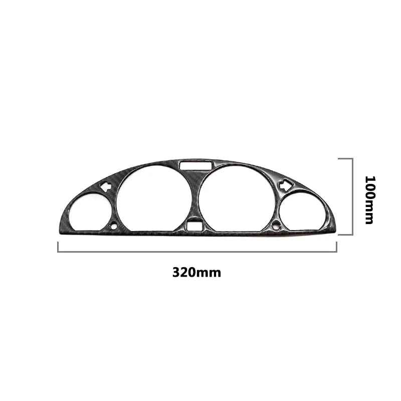 لسيارات BMW 3 Series E46 1998-2005 ألياف الكربون اكسسوارات السيارات عجلة القيادة لوحة القيادة عداد السرعة غطاء الأداة ديكور