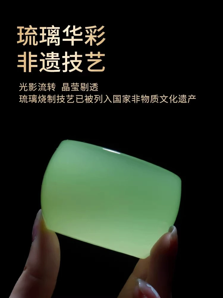 Glazed master cup, single cup, high-end personal special men's and women's models,large capacity, not hot,exquisite gift tea cup