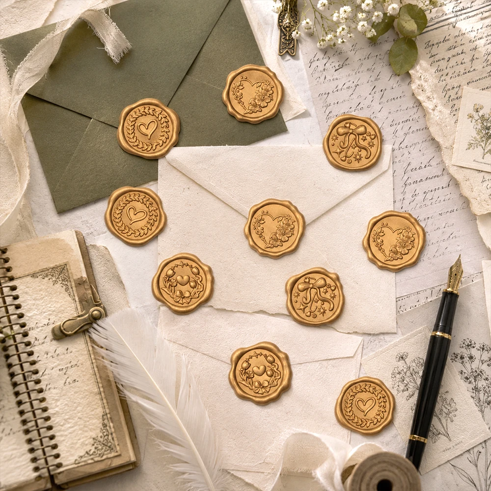 40Pcs Wax Seal Stickers,Weddin - огляд і ціна Wax Seal Stamp Set