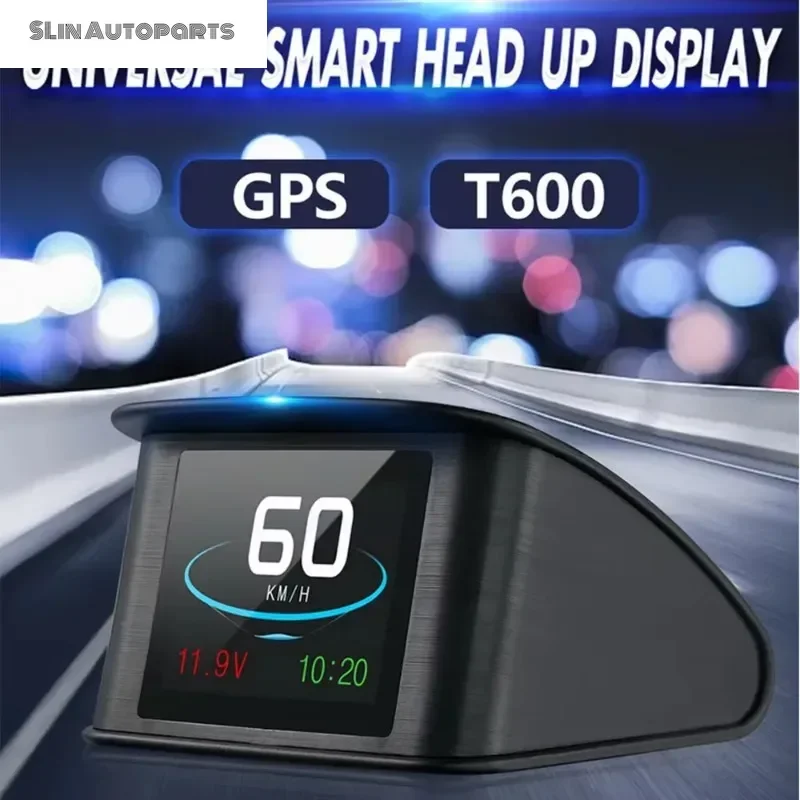 SLin Autoparts Store P10 OBD2 HUD Car Head-up Display TFT LCD Digital Speedometer Auto On-board Computer With Fuel Consumption