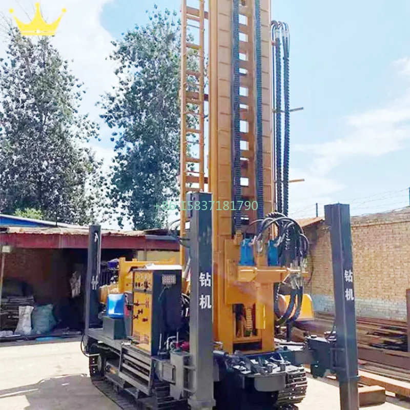 Factory Price Hydraulic Portable Crawler Drilling Rig Machine 180m Fully Hydraulic Pneumatic Sampling Core Drilling Rig for US