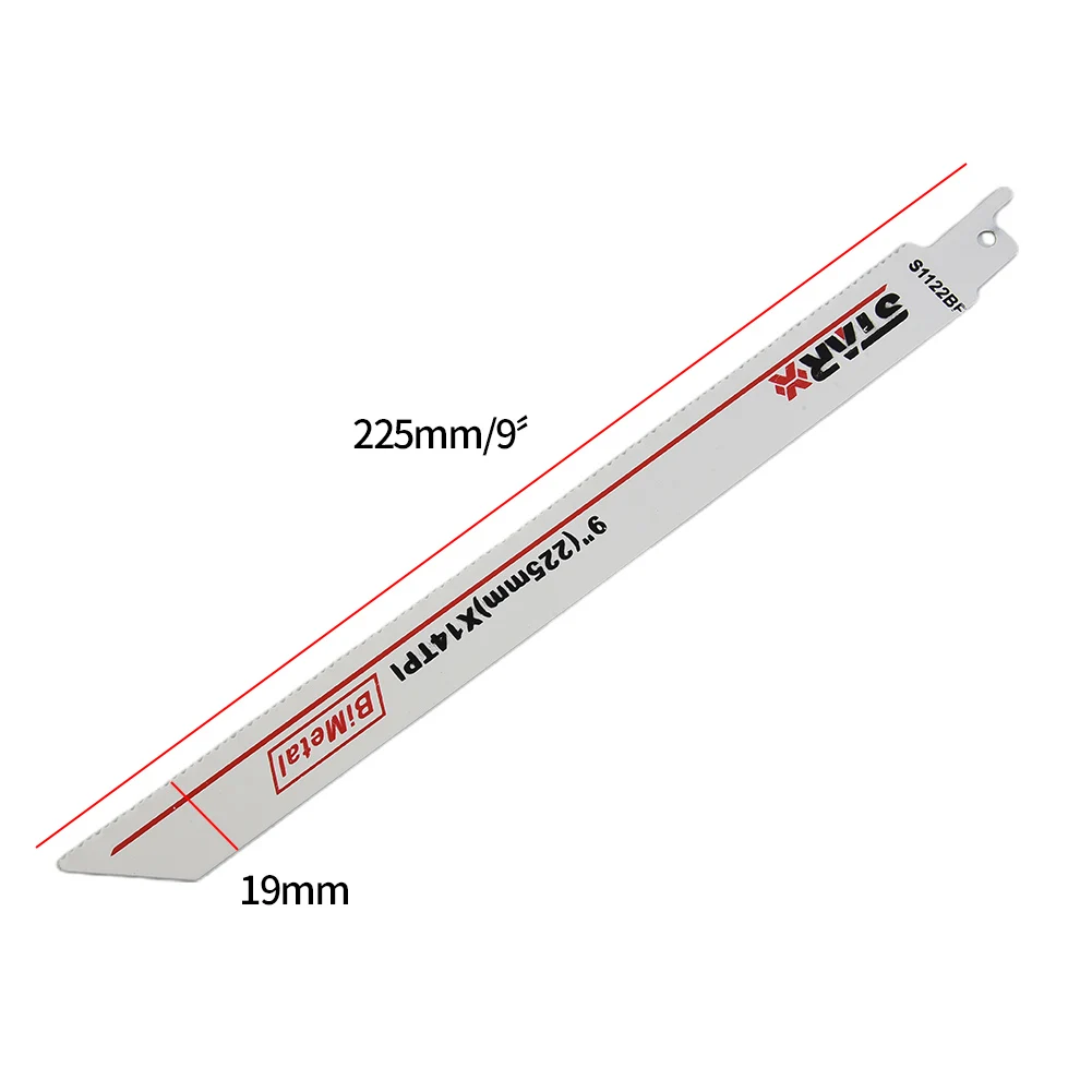 BI 금속 왕복 톱날 세이버 톱 멀티 블레이드, 목재 금속 플라스틱 파이프 절단 전동 공구, 225mm