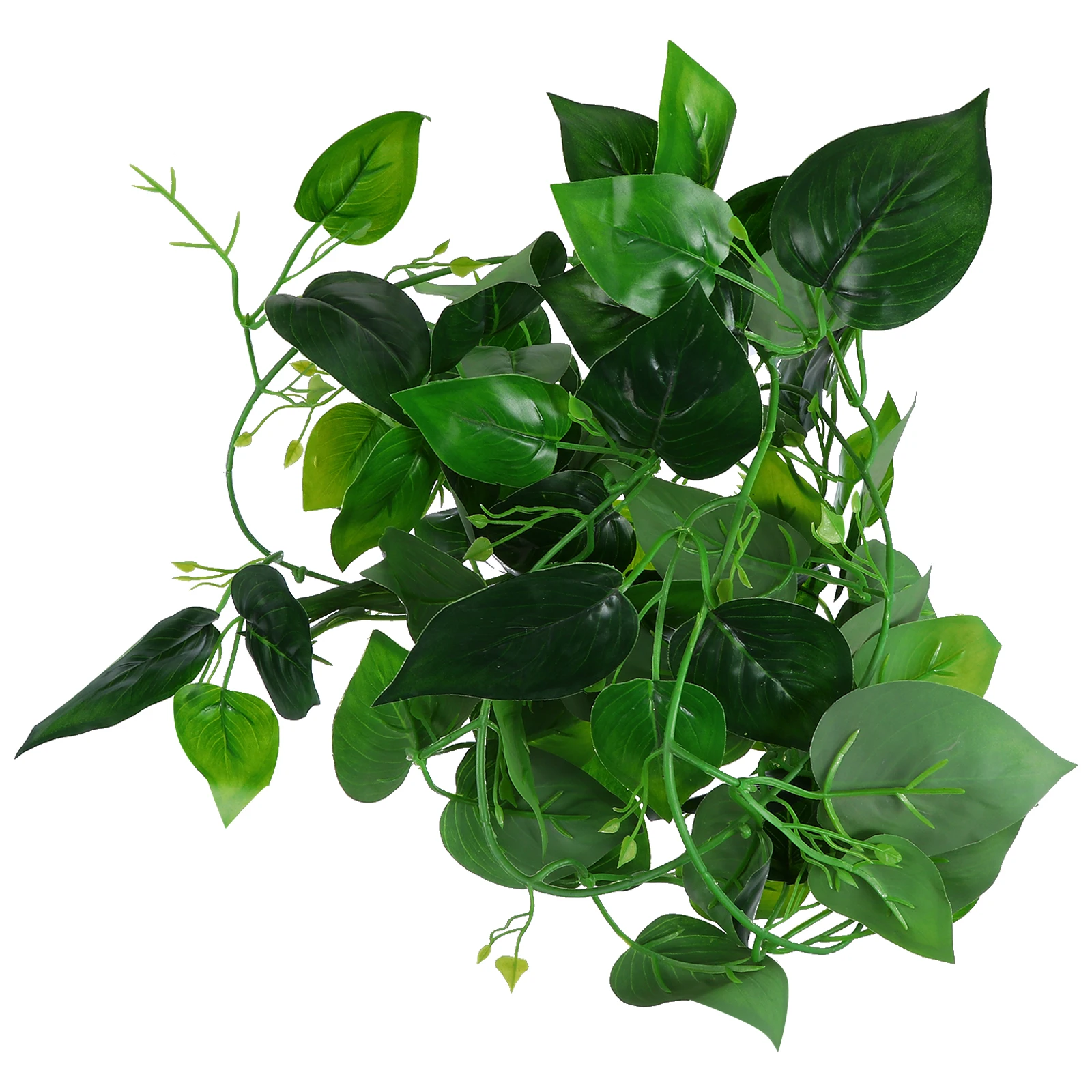 

Simulated Rattan Decoration Artificial Vine Leaves Suction Cup Plant Reptile Terrarium Aquarium Ornament Fake Lizard Plants Faux