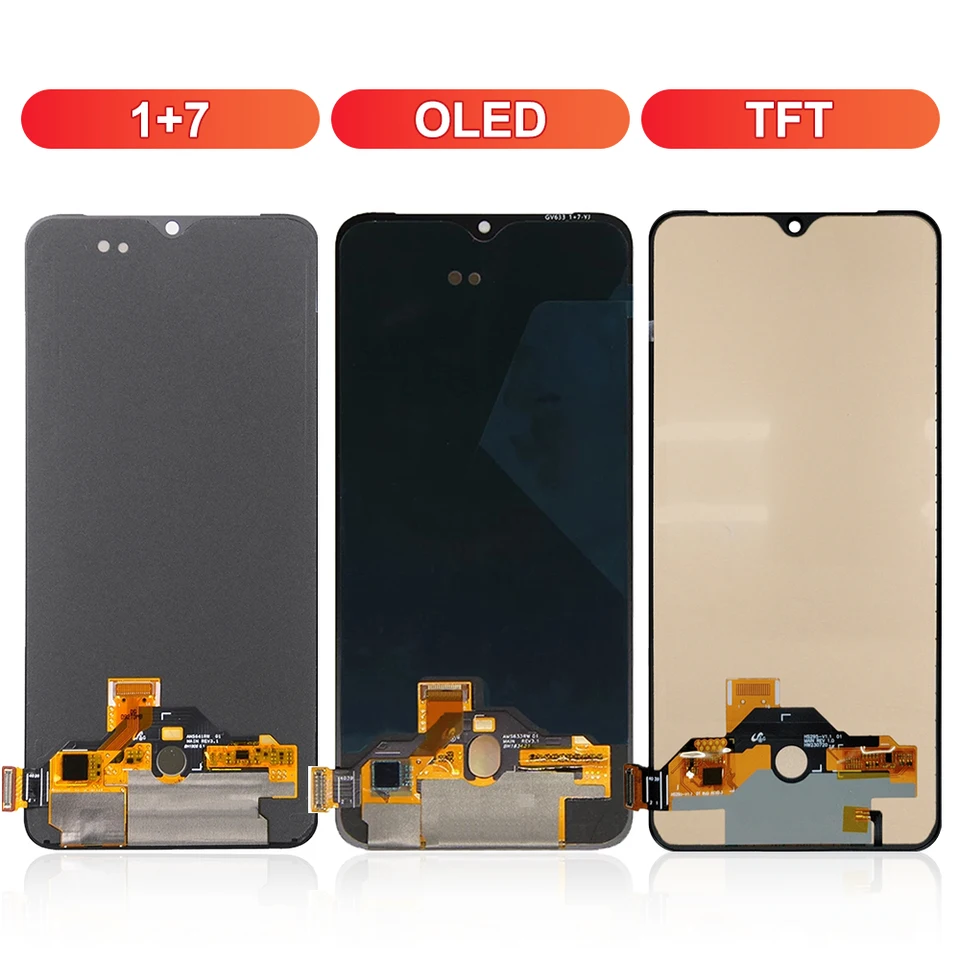 Pantalla AMOLED 6.41" para OnePlus 7, LCD con táctil para 1+ 7 GM1900 GM1901 GM1903 GM1905, digitalizador ensamblado con marco 3