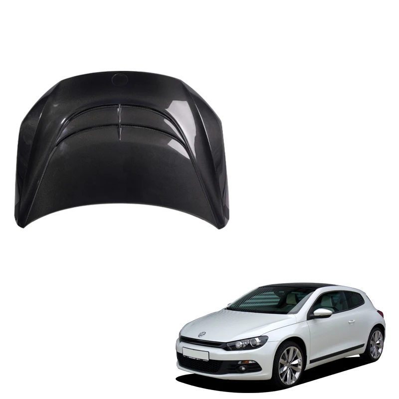 

Карбоновый передний капот Langyu 2010-2016 для VW Volkswagen Scirocco, обновленный стиль A, крышка двигателя