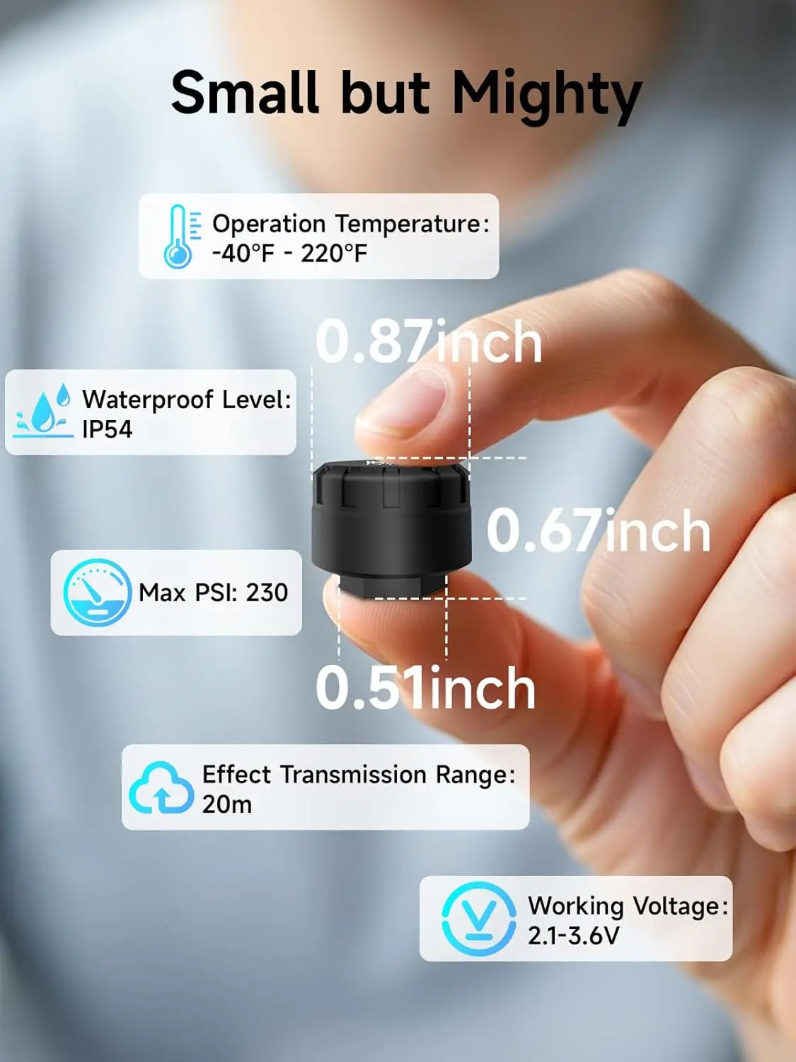 نظام مراقبة ضغط الإطارات Moman RV، مجموعة أجهزة استشعار TPMS الجديدة للسيارة مكونة من 4 قطع، إنذار لضغط الإطارات ودرجة الحرارة