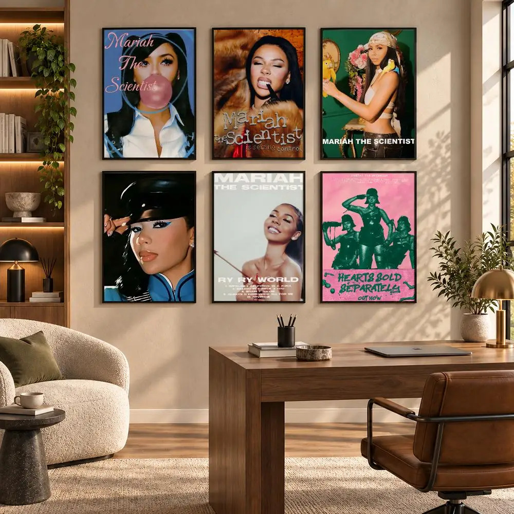 M-Mariah Scientist Hearts Sold Separately Poster Self-adhesive Art Waterproof Paper Sticker Coffee House Bar Room Wall Decor