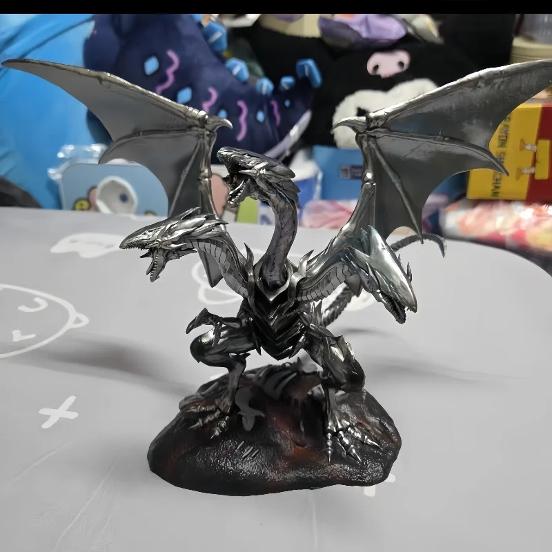 Yu-Gi-Oh Figure Blue-Eyes White Dragon Figures With Light Pvc Statue Model High Quality Collections Desk Decora Toys Gifts