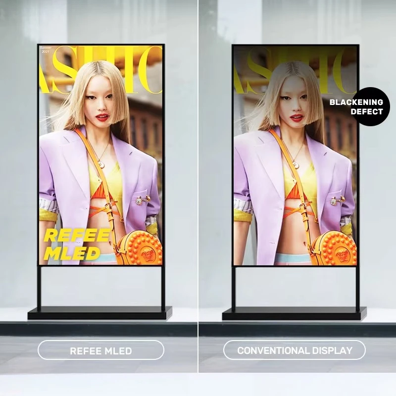 High Brightness Mini LED Advertising Screen Animation for Elevator Shop Window Digital Signage Self-Service Business Shopping