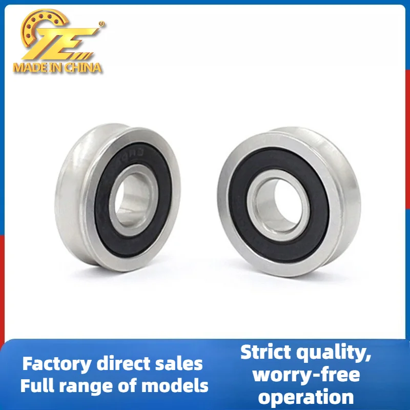 Non-standard 6000RS concave U-shaped bearing outer ring concave deep groove ball bearing 10 * 26 * 8mm
