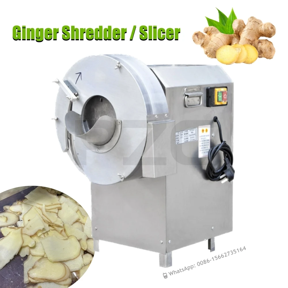 

Automatic Ginger Cutter Slicer Shredder Potato Chips Slicing Shredding Carrot Julienne Strip Root Vegetable Cutting Machine