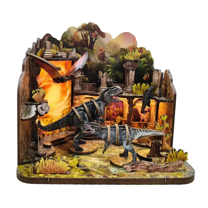 

3D Puzzle Magic Potion Lab DIY Kit Wooden Miniature Dollhouse Scene Creative Educational Toy Home Decor