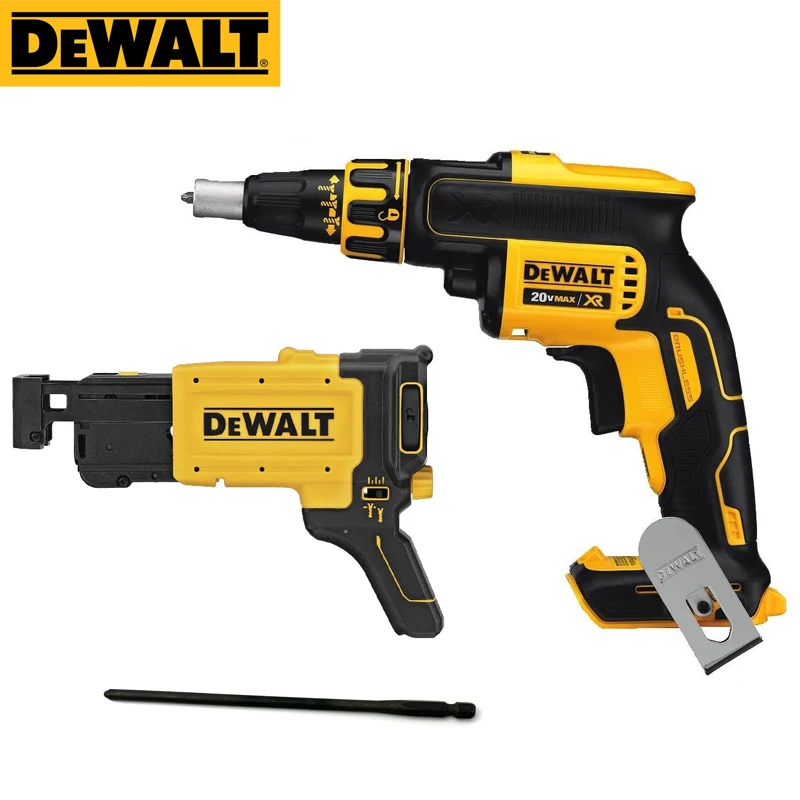 DEWALT XR Drywall Screw Gun With Collated Attachment DCF620 DCF6202 Brushless 360 Degree Rotation Nail Gun Bare Tool