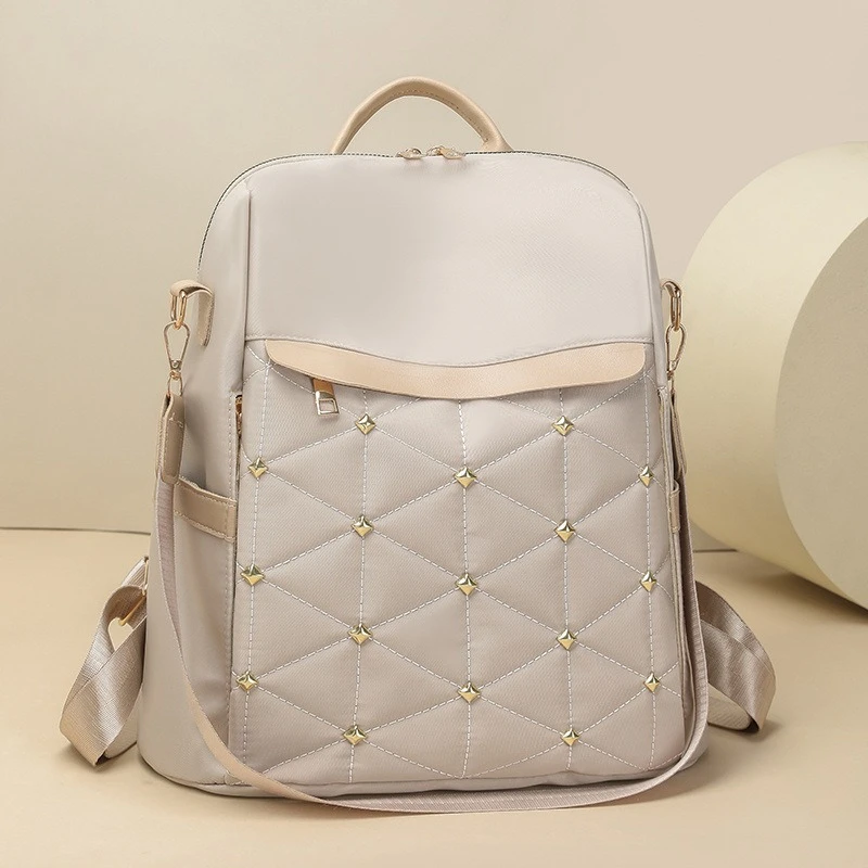 Europe and The United States Shoulder Bag Women's New Versatile Oxford Fashion Student Bag Leisure Trend Simple Travel Backpack.