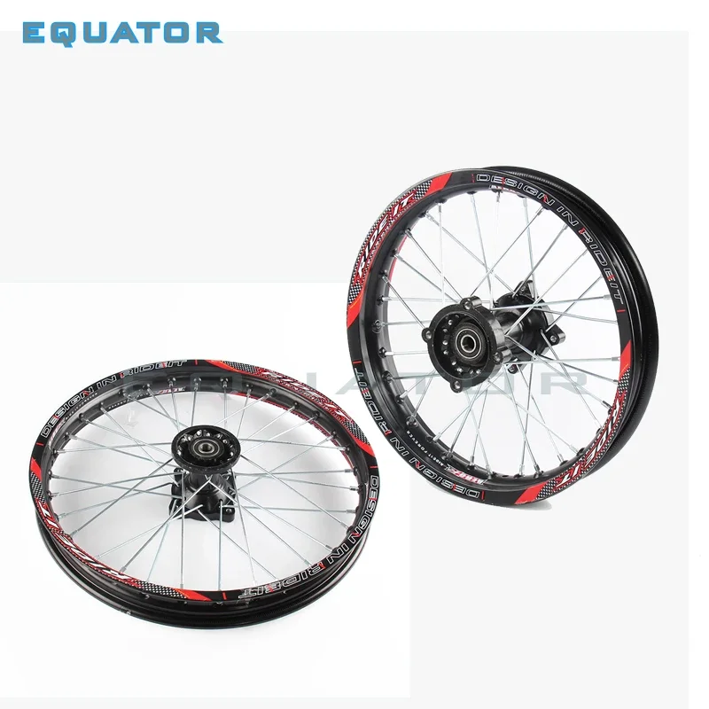 

black 12mm 15mm Front 1.60x17" inch Rear 1.60x17" inch aluminium Alloy Wheel Rim For 160cc 150CC Dirt Pit bike 17 inch wheel