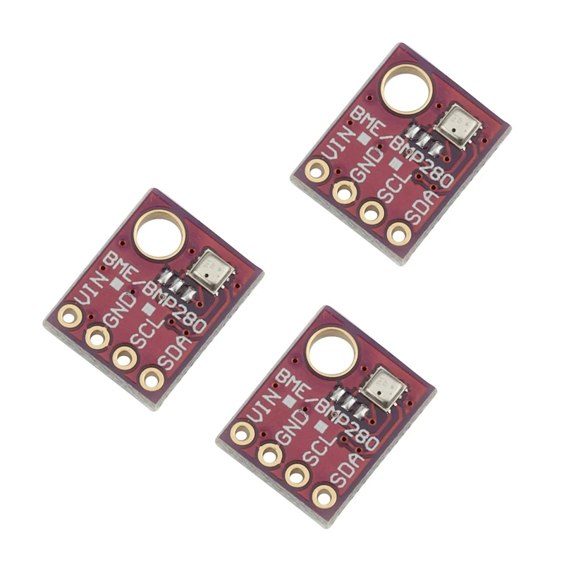 6PCS BME280 5V Sensor Digital Temperatura Umidade Barométrica Módulo Sensor de Pressão I2C SPI BME280 Módulo Sensor