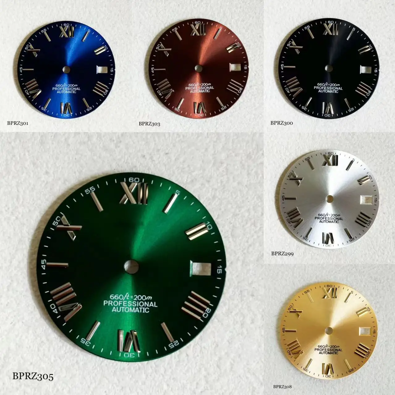 28.5mm s Roman numerals dial Roman S logo dial suitable for NH dial 35 movement s logo green blue watch accessories repair tools