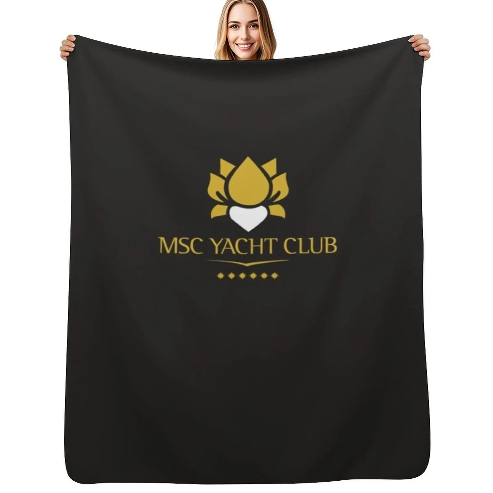 

MSC Yacht Club Logo Design Classic T-Shirt Throw Blanket Soft Sherpa Fleece Warm Blanket for Winter