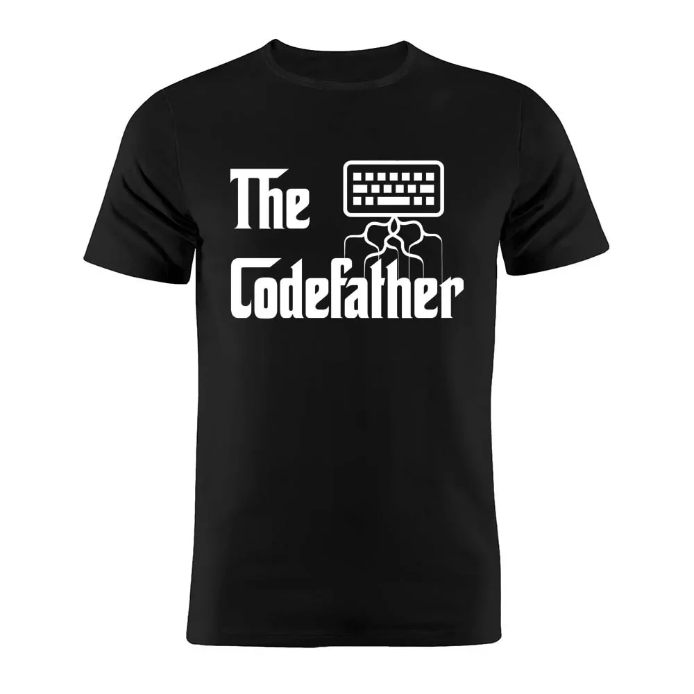 2024 программатор, кодер для веб-разработчика Codefather, Подарочная футболка из 100% хлопка, футболка унисекс, уличная Футболка с принтом