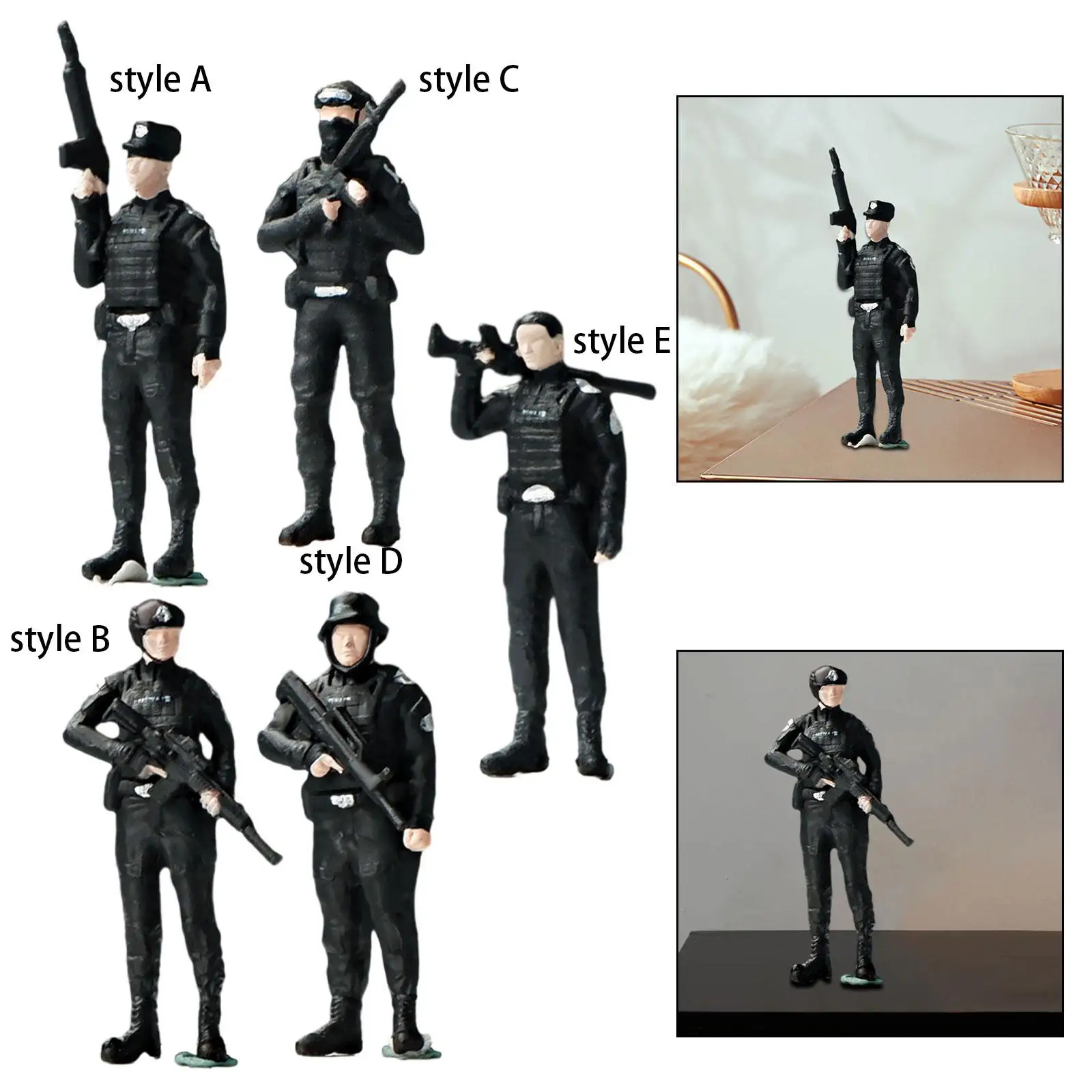 Figurine de personnes à l'échelle 1/64, ornement de bureau, diorama l'inventaire