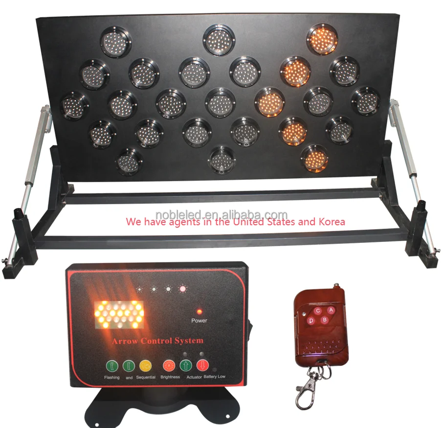 Noble Factory Made Amber-Colored Arrow Board Ordered In Large Quantities By American Customer
