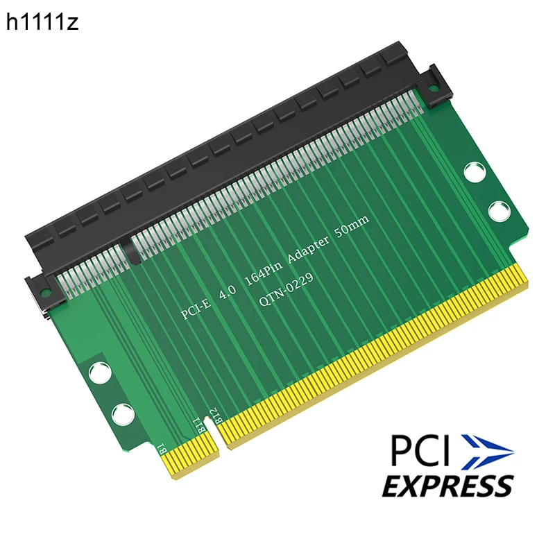 

Переходная карта PCI Express 4.0 16X с высоким разрешением 5 см, слот PCI-E X16 на X16, удлинитель 180 градусов, разъем PCIE X16, адаптер для настольного компьютера