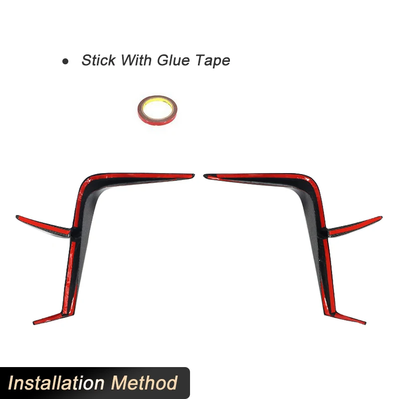 المصد الأمامي للسيارة Canards لسيارة Toyota GR86 كوبيه 2022-2024 سباق المئزر الأمامي الشفاه الخائن اللوحات Canards زعانف ألياف الكربون #4