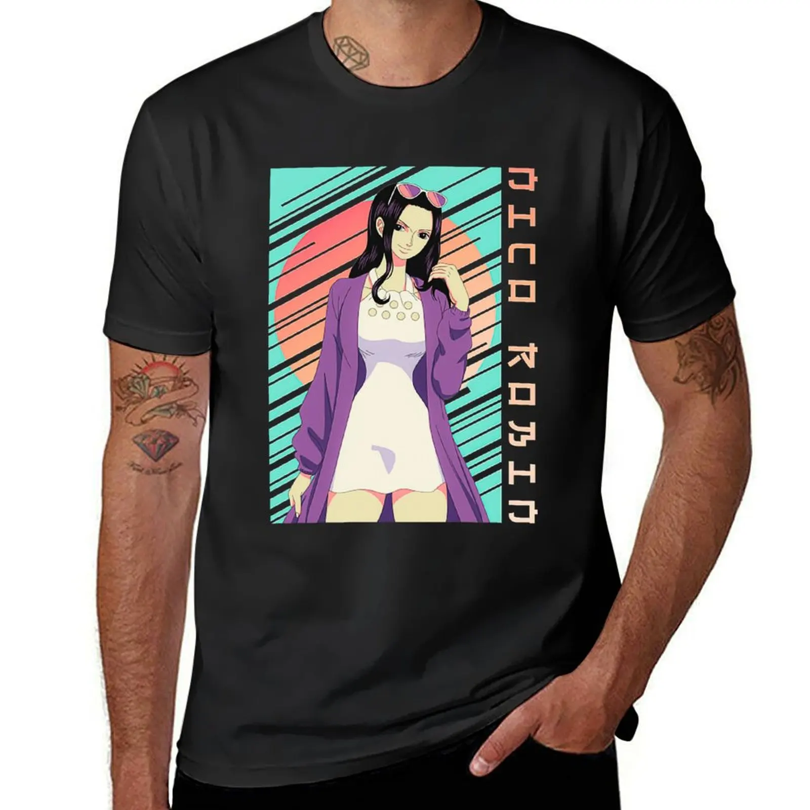 Nico Robin T-Shirt vintage anime oversized t shirts for men