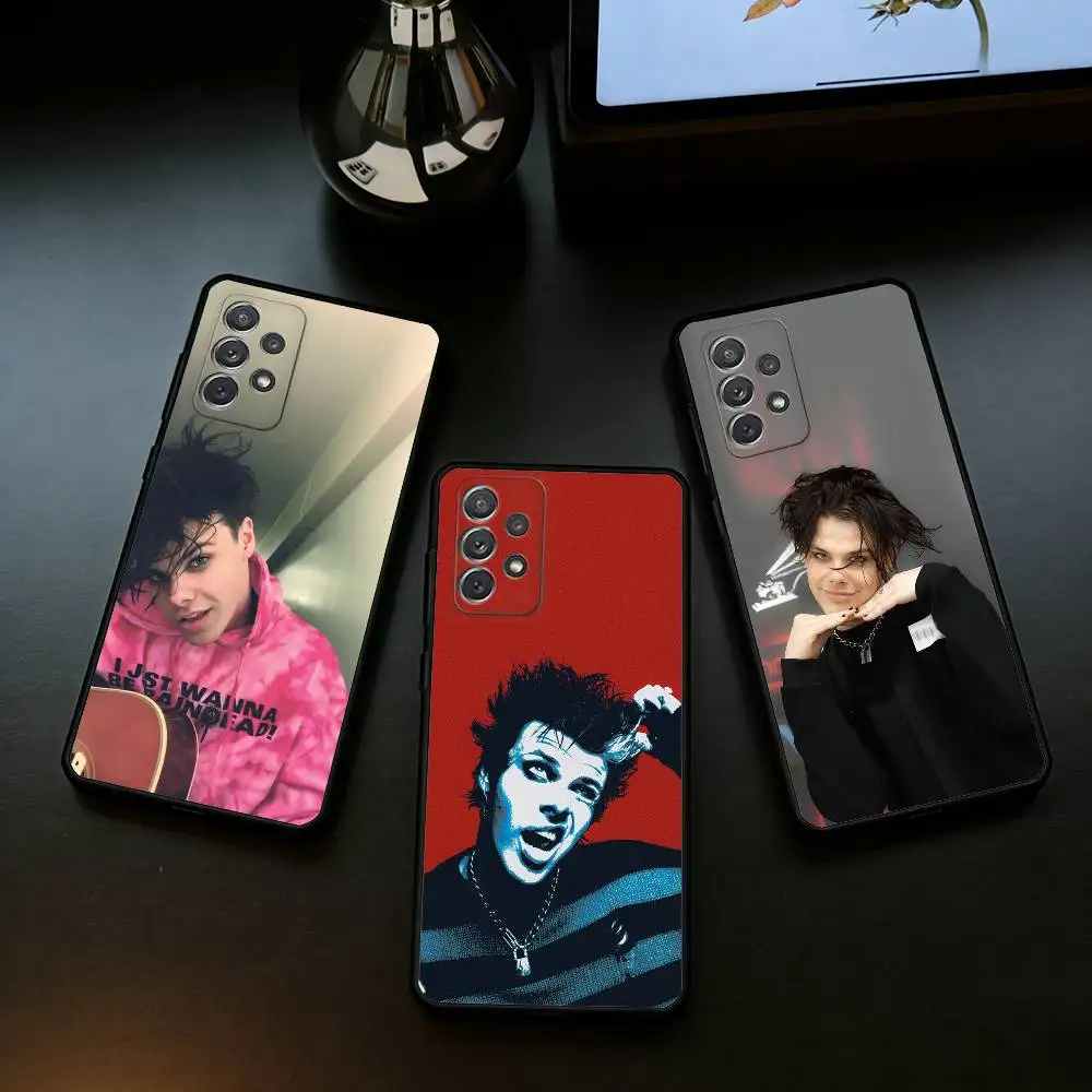 S-Singer Y-Yungblud YB  Soft Silicone Black Cover Phone Case For Samsung Galaxy A73,A72,A71,A70,A53,A52,A51