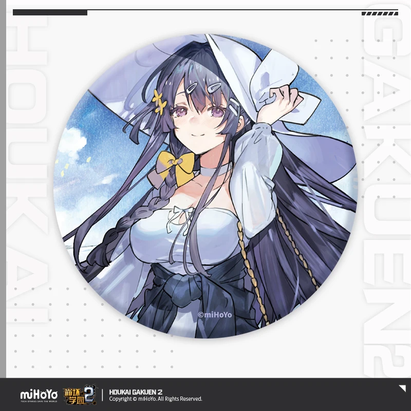 

Houkai Impact 2 Badge Official Pin Brooch Cosplay Prop Clothes Backpack Decoration Accessories Collection