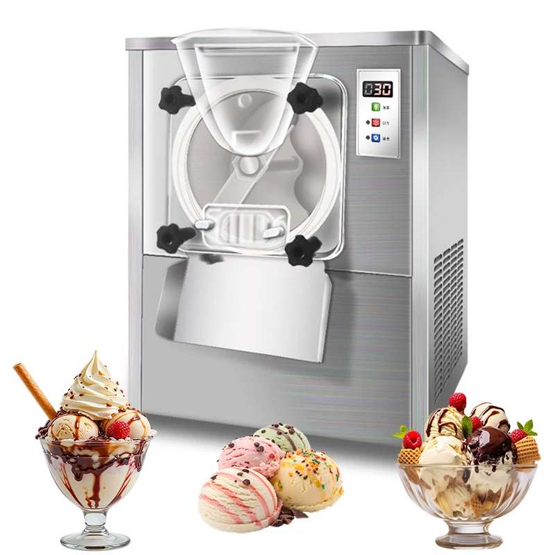

Top Sale Small Gelato Hard Ice Cream Machine Shop Interior Design Countertop Gelato Batch Freezer Ice Cream Roll Machine