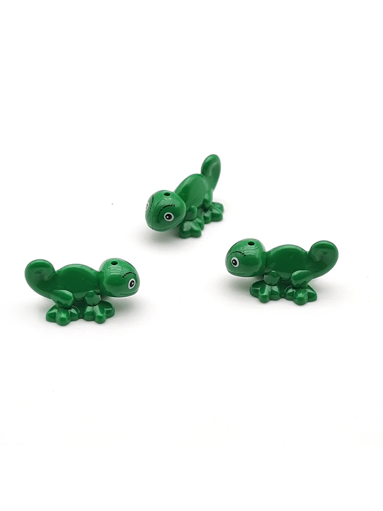 5 PCS Animal MOC Building Blocks Toys Lizard DIY Parts Scene Decoration Chameleon Children Christmas Gift Toy