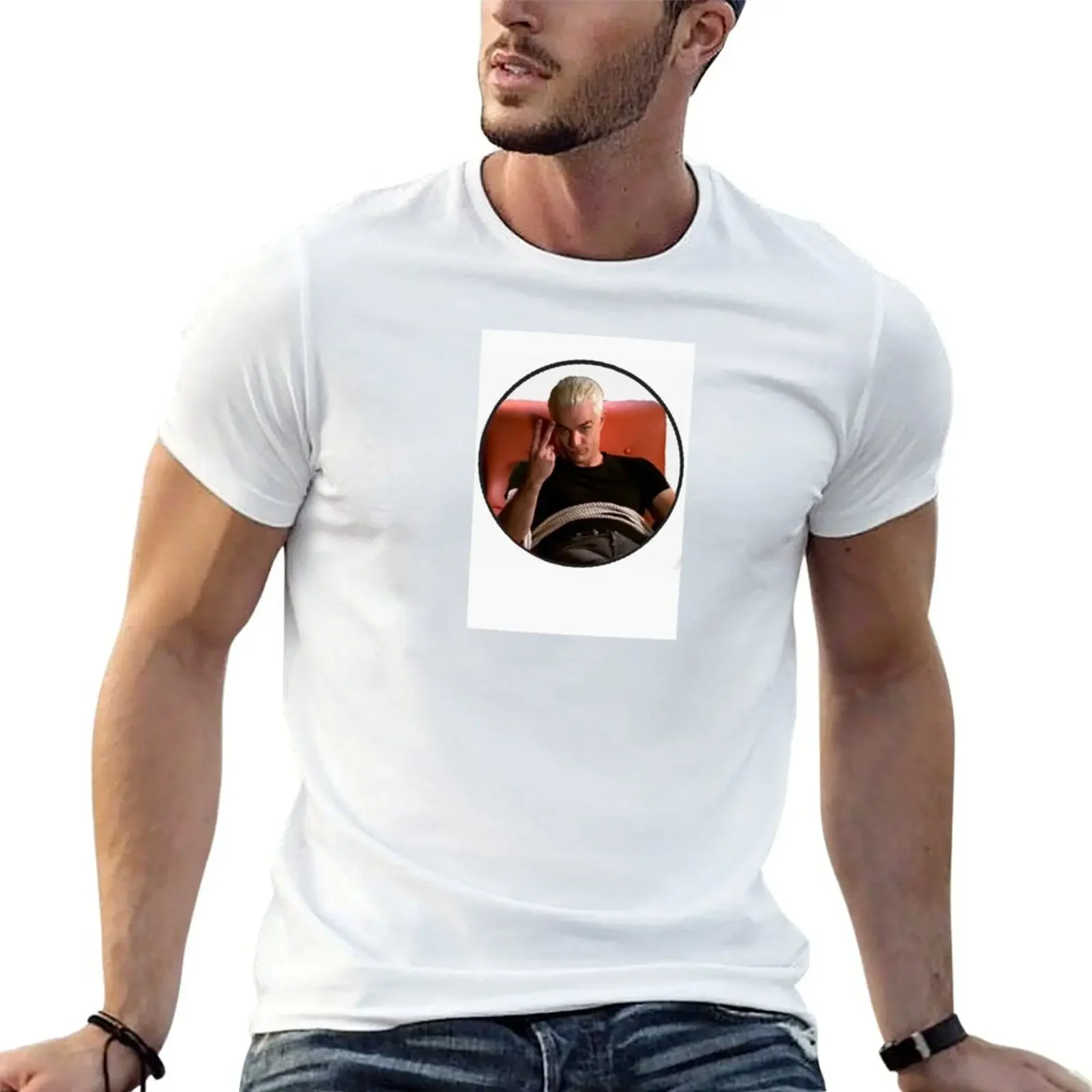 Spike V sign T-Shirt quick drying street wear plus size clothes designer shirts T-shirts for men cotton