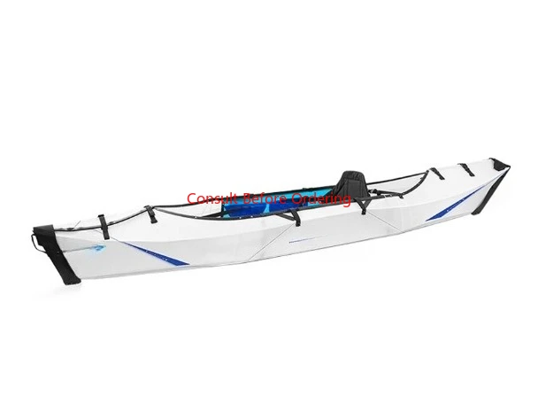 Kayak, Single Person Foldable Portable Boat Canoe Camping Fishing Lure Drifting Boat