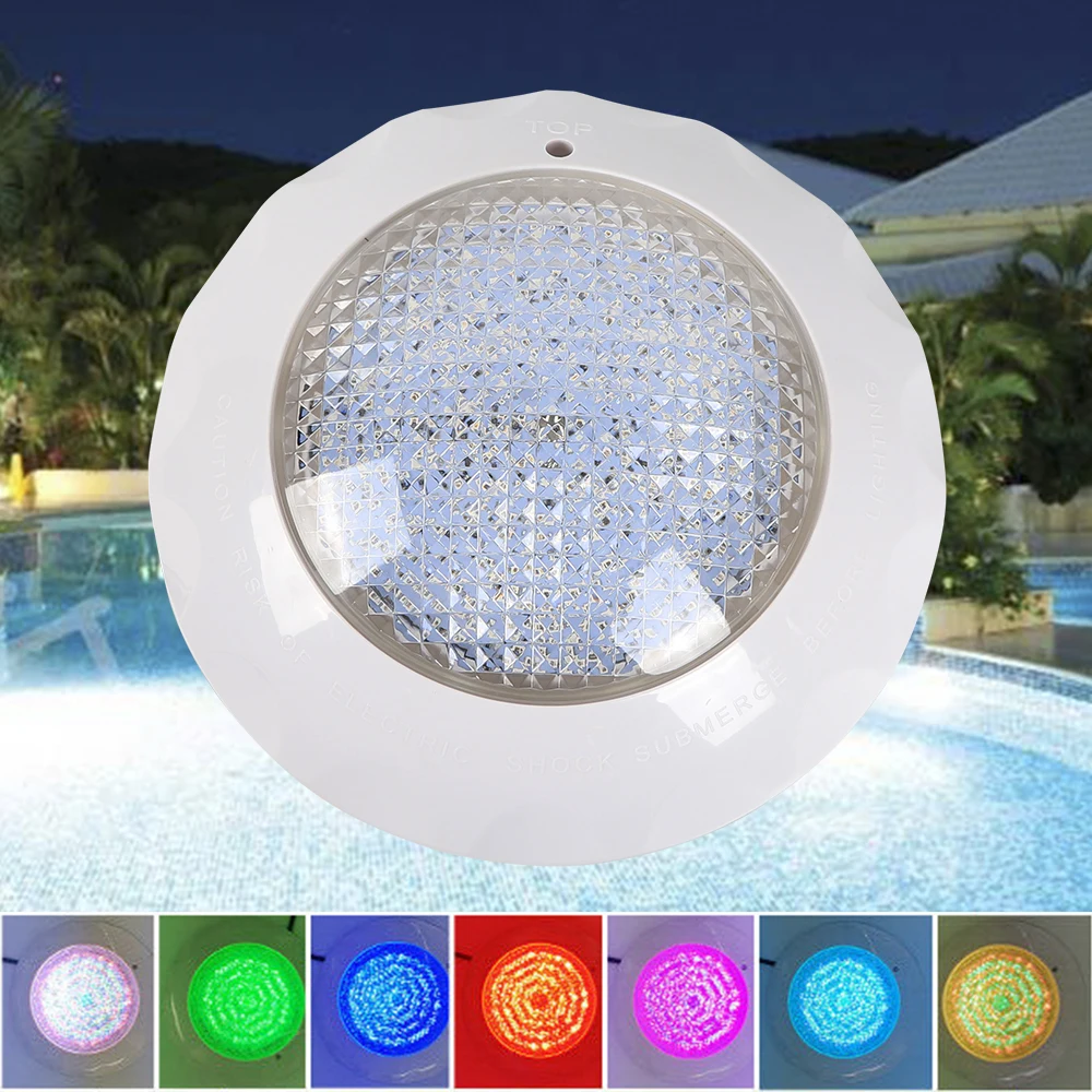 piscina led light lampada subaquatica controle remoto spa 12v 45w 01