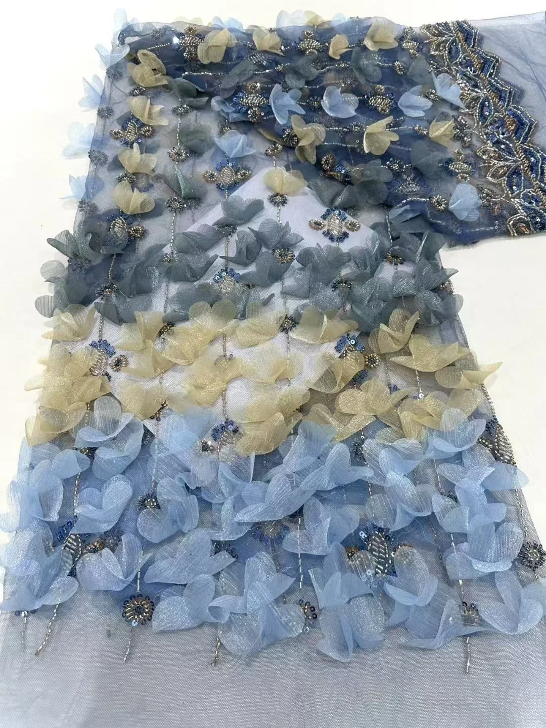 Роскошная французская сетчатая кружевная ткань ручной работы, изысканная африканская вышитая сетчатая кружевная ткань, блестки, высококачественная нигерийская свадьба