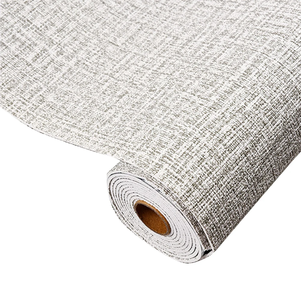 Grey Herringbone Weave Wallpaper with Soft Tactile Grasscloth Feel for Kitchen Bathroom and Living Space Walls