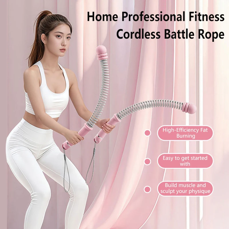 Kabelloses Springseil für Fitness-Training, Schwingseil für Heimfitness, Multifunktionales Kraft- und Armtrainingsgerät