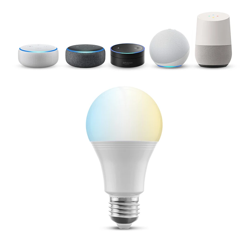 1/2/3/4-Pack BroadLink CCT E27 Wi-Fi Smart Cool White Warm White Bulb ทํางานร่วมกับ Google Home & Alexa, IFTTT
