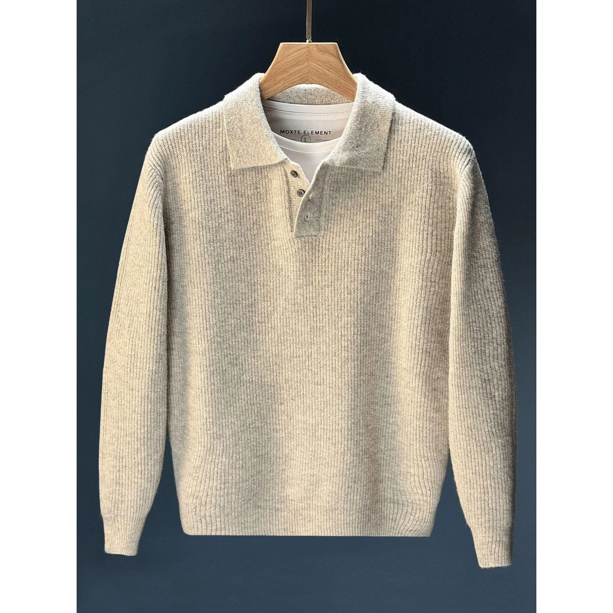 

Мужской свитер Mr. NR: повседневный, люксовый, вязаный, свободного кроя, однотонный, приталенный, длинный рукав, осенний, модный