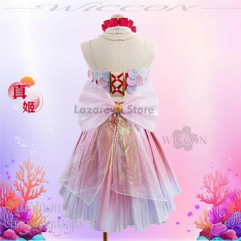 Halloween Maki Nishikino Mermaid Carnival Idol Stage Performance Outfit Fashion Y2K Dress Sweet Lolita Anime Cosplay Costumes