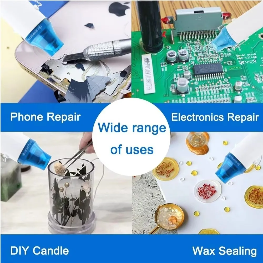 300W Heat Electric Power Tool 220V Shrink Plastic Hot Air DIY Tool Color With Supporting Seat