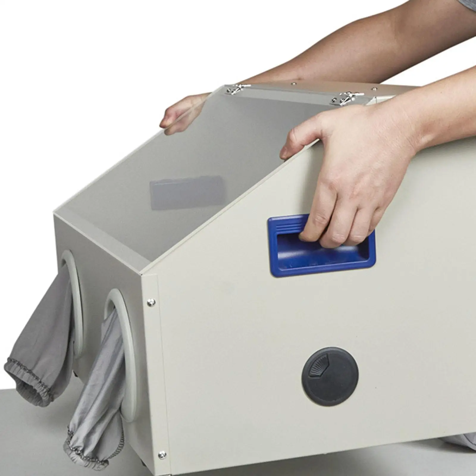 

Grinding Dust Box with Fan Dust Cover for Engraving Polishing Wood Carving