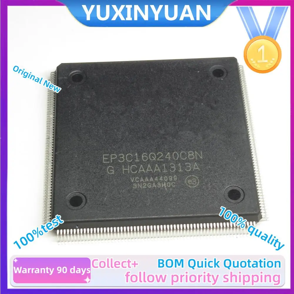 

1PCS and new Original EP3C16Q240 EP3C16Q240C8 EP3C16Q240C8N QFP IC FPGA 160 I/O 240QFP in stock 100%Test