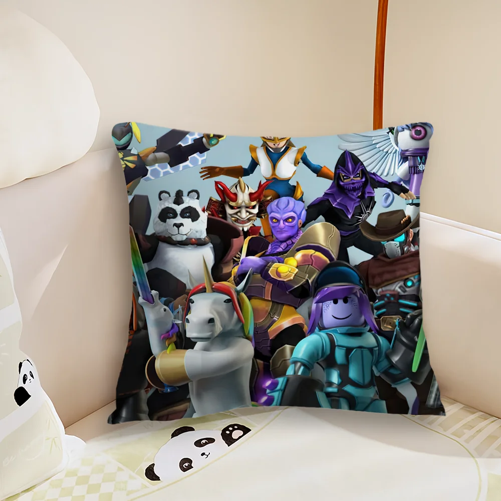 Hot Game R-RobloxS Pillow Case Living Room Sofa Cushion Cover Suitable For Home Bedroom Room Decoration