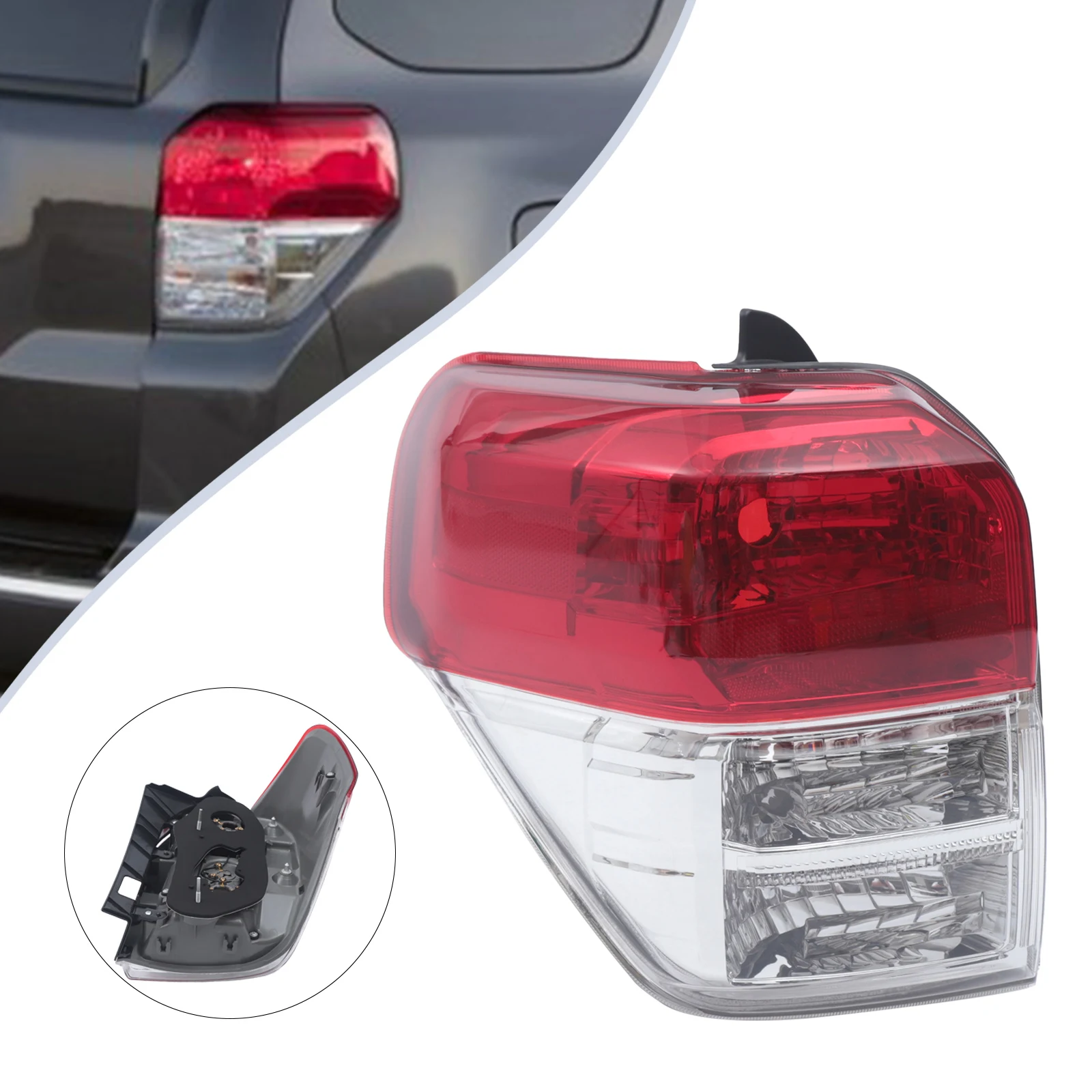 

Driver Side Rear Lamp Assembly Durable Left Side Tail Light Fits For 2010 2011 2012 2013 Toyota 4Runner Limited SR5 NEW