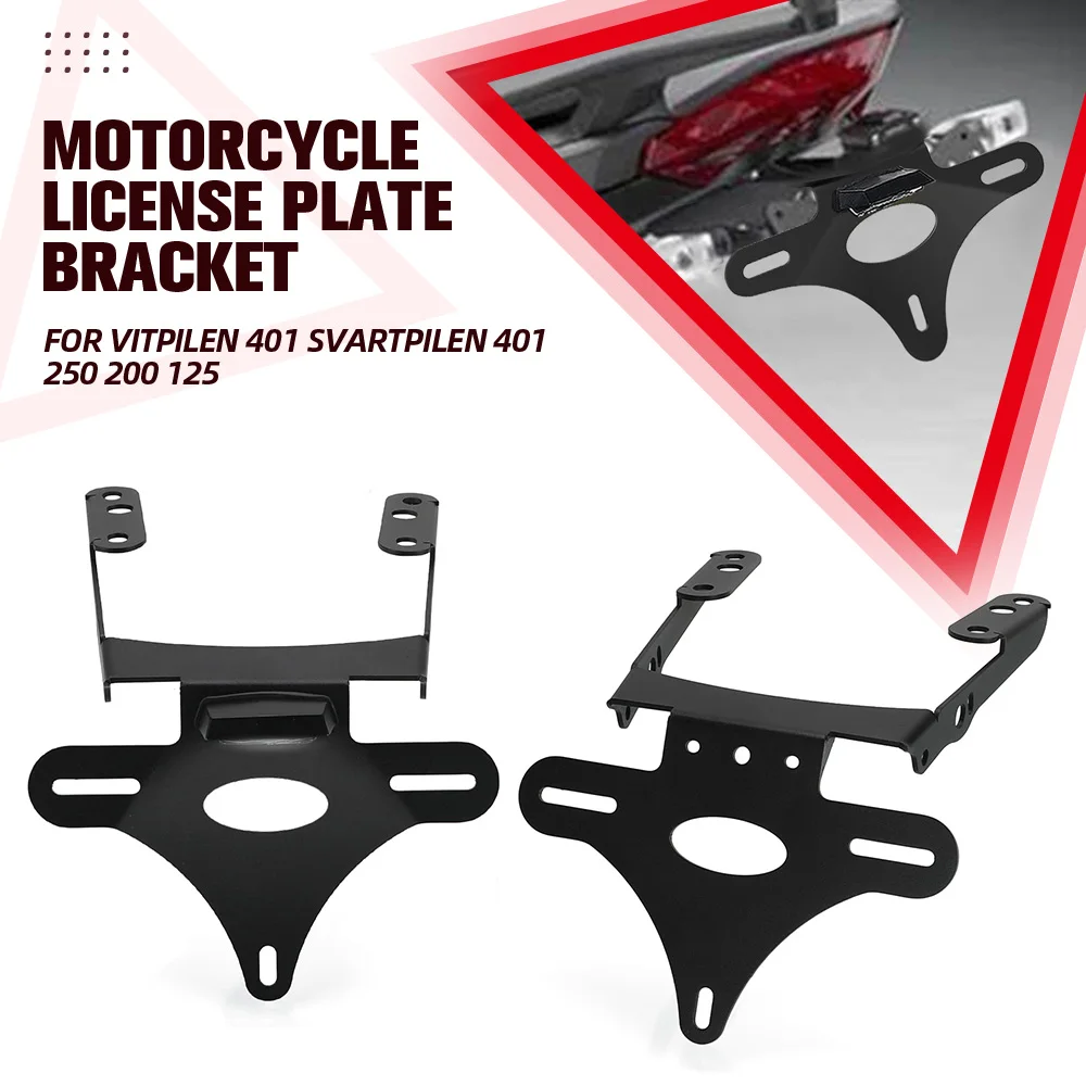 

Motorcycle License Plate Holder Tail Light Bracket Tidy Fender Eliminator For Husqvarna VitPilen 401 SvartPilen 401 250 200 125