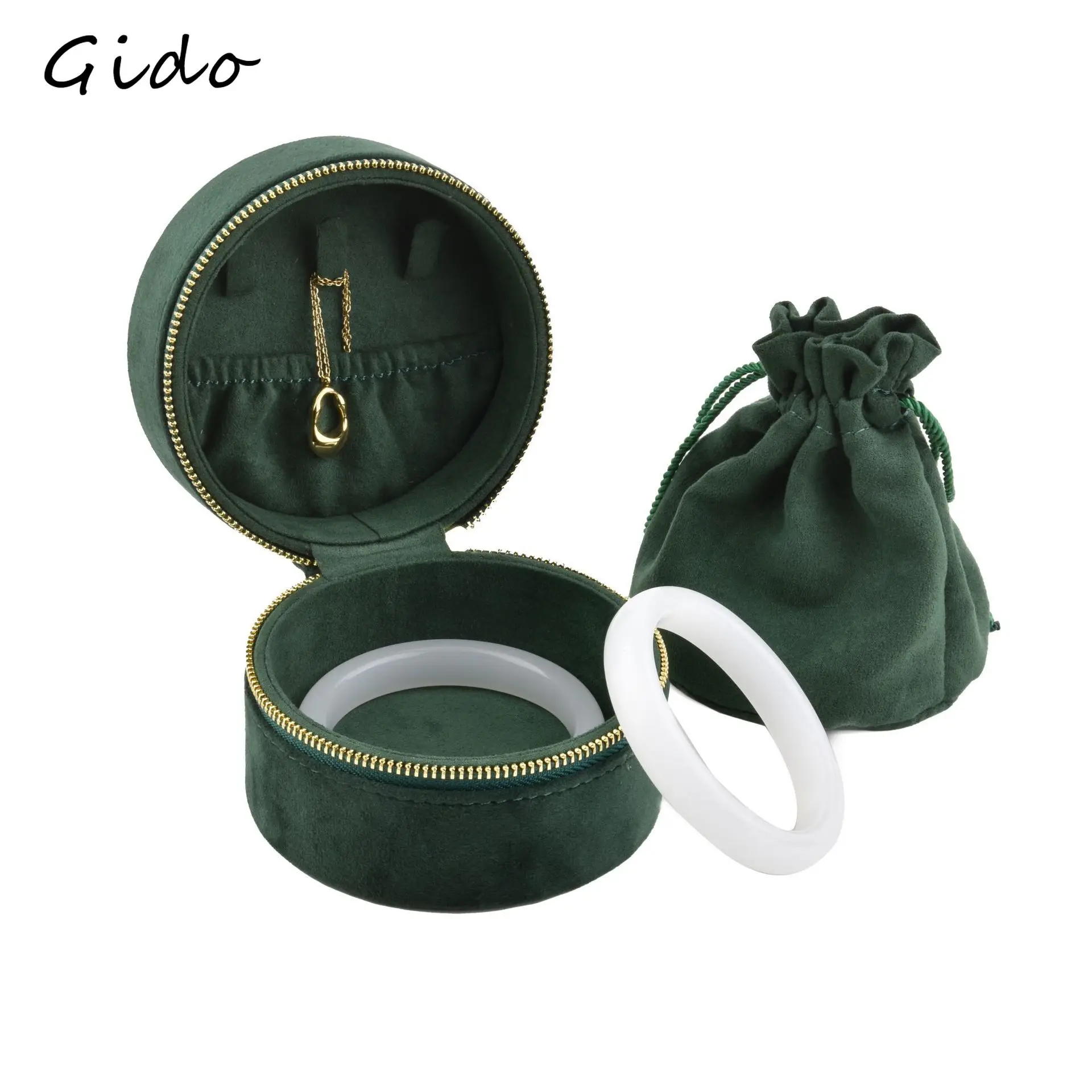 

Bangle Jade Storage Box Necklace Orgaizer Jewelry Display Holder Ring Earrings Showing Box Jewelry Case